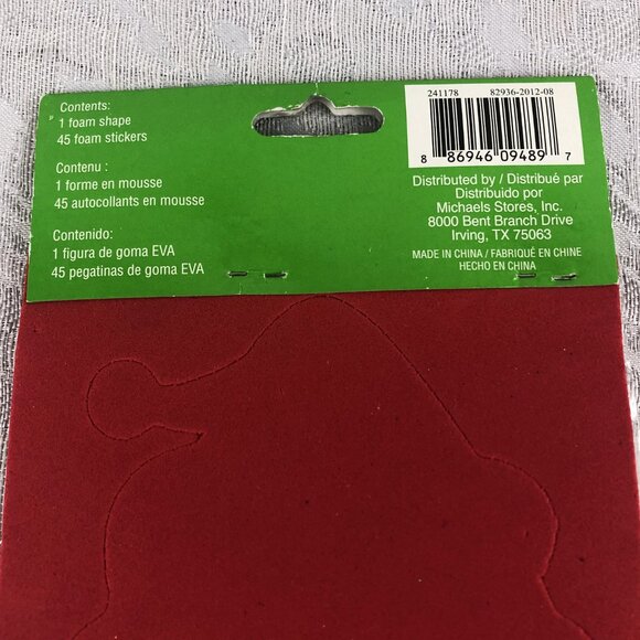 Bucilla Let It Snow Cross Stitch Ornament Kit & Creatology Santa Foam Craft NWT - Picture 12 of 13